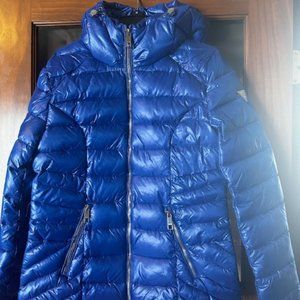 Guess Indigo Puffer Jacket NWT
